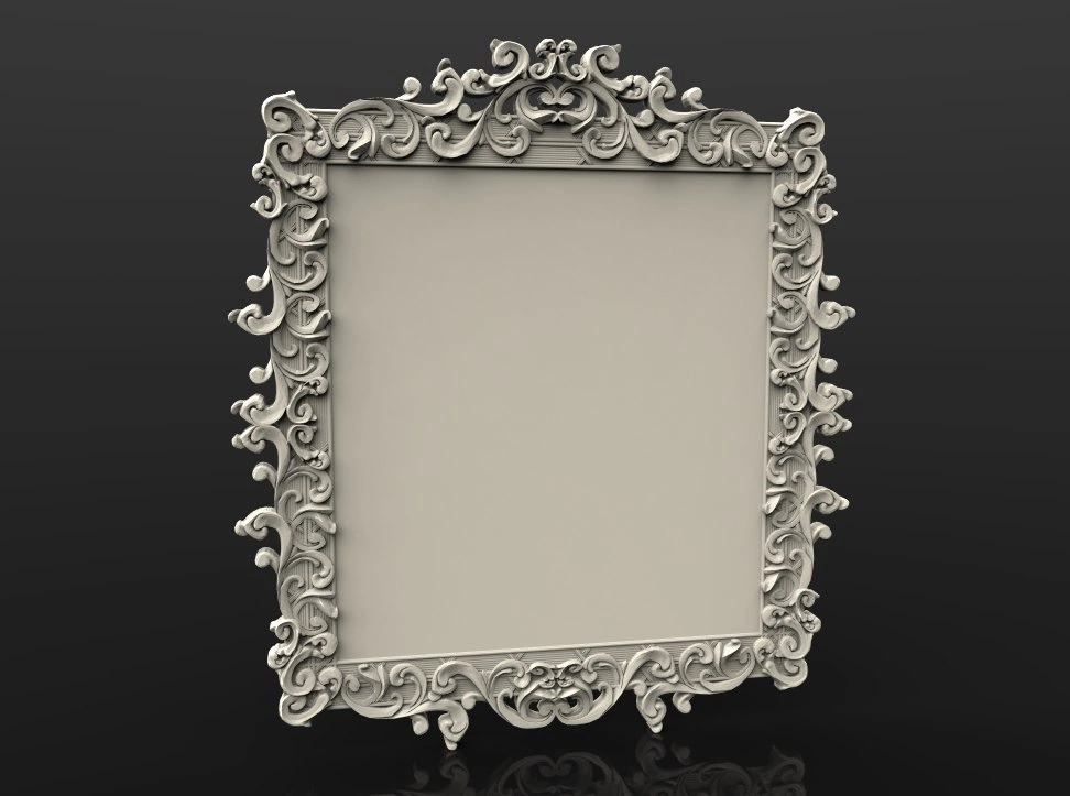 Free cnc stl mirror frame file 0579