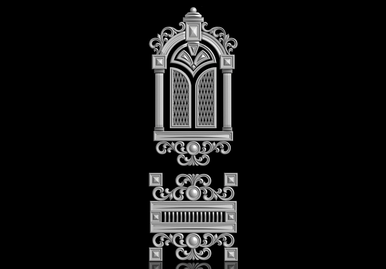 Free cnc stl door file 0372