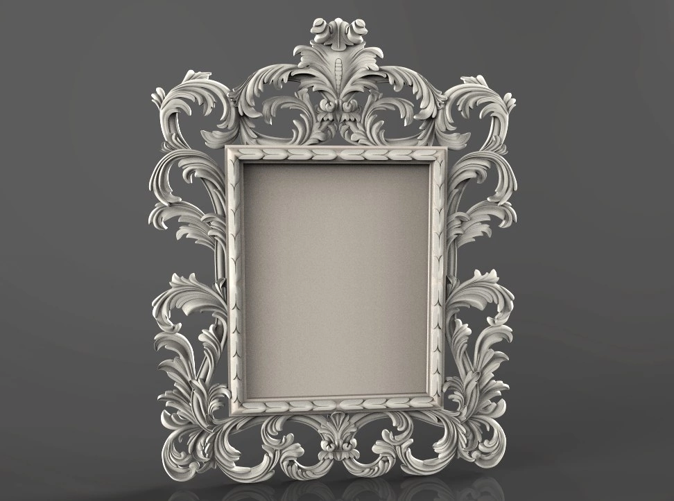 Free cnc stl mirror frame file 0602