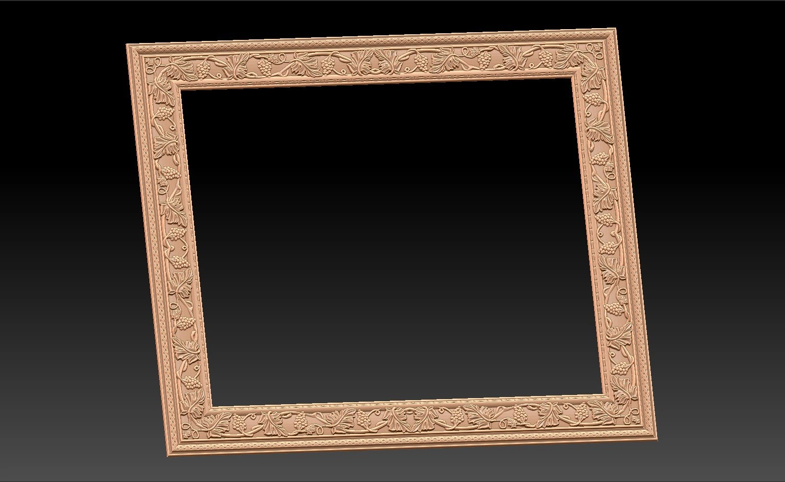 Free cnc stl mirror frame file 0278