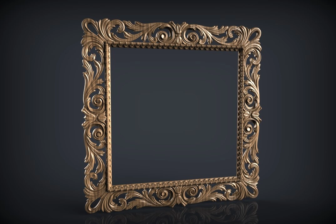 Free cnc stl mirror frame file 0415