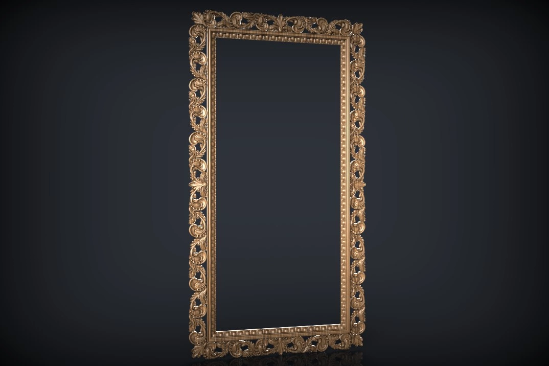 Free cnc stl mirror frame file 0416