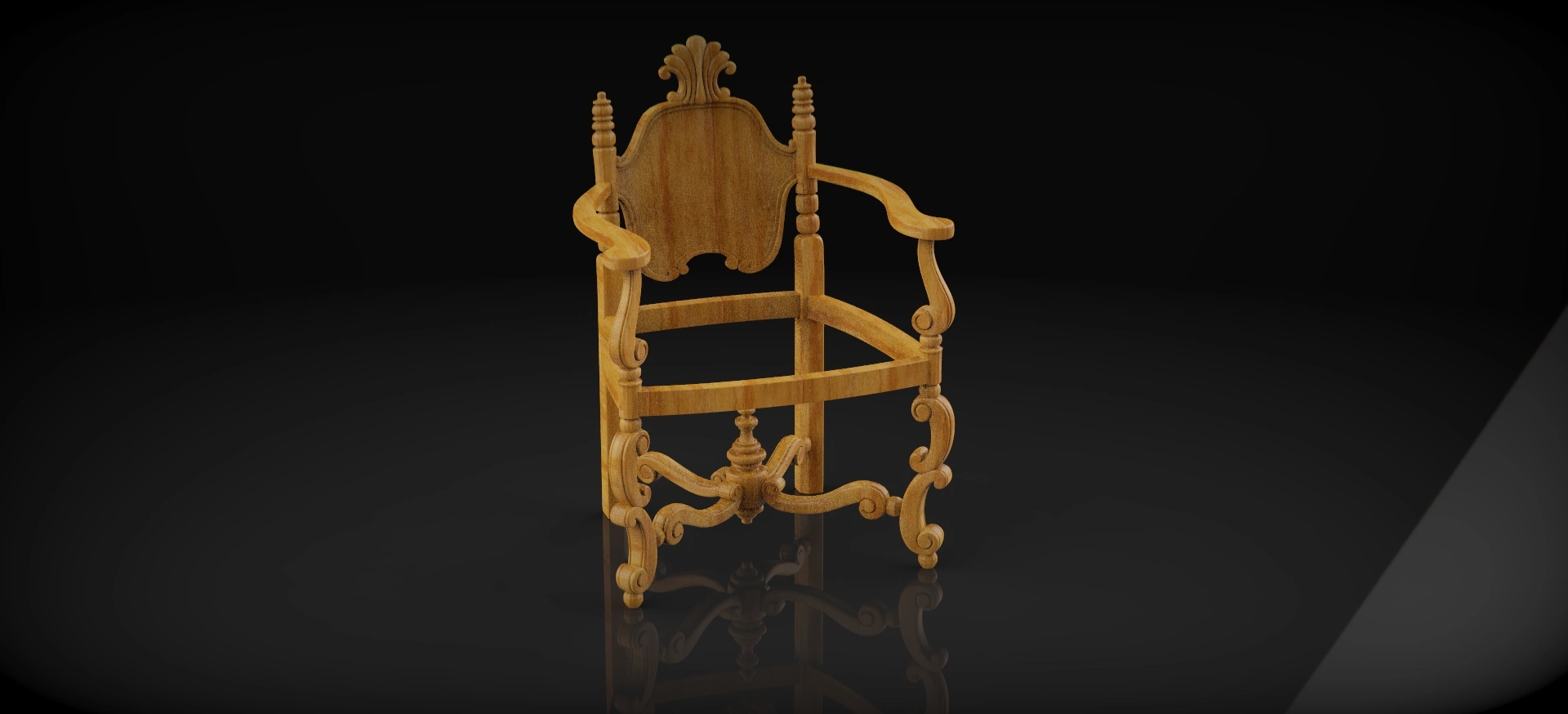 Free cnc stl chair file 0162