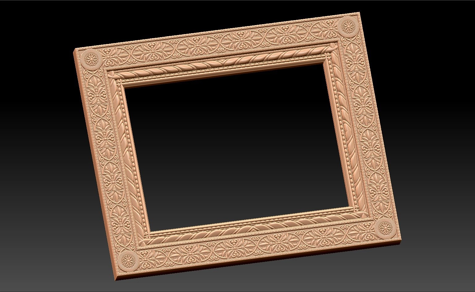 Free cnc stl mirror frame file 0221