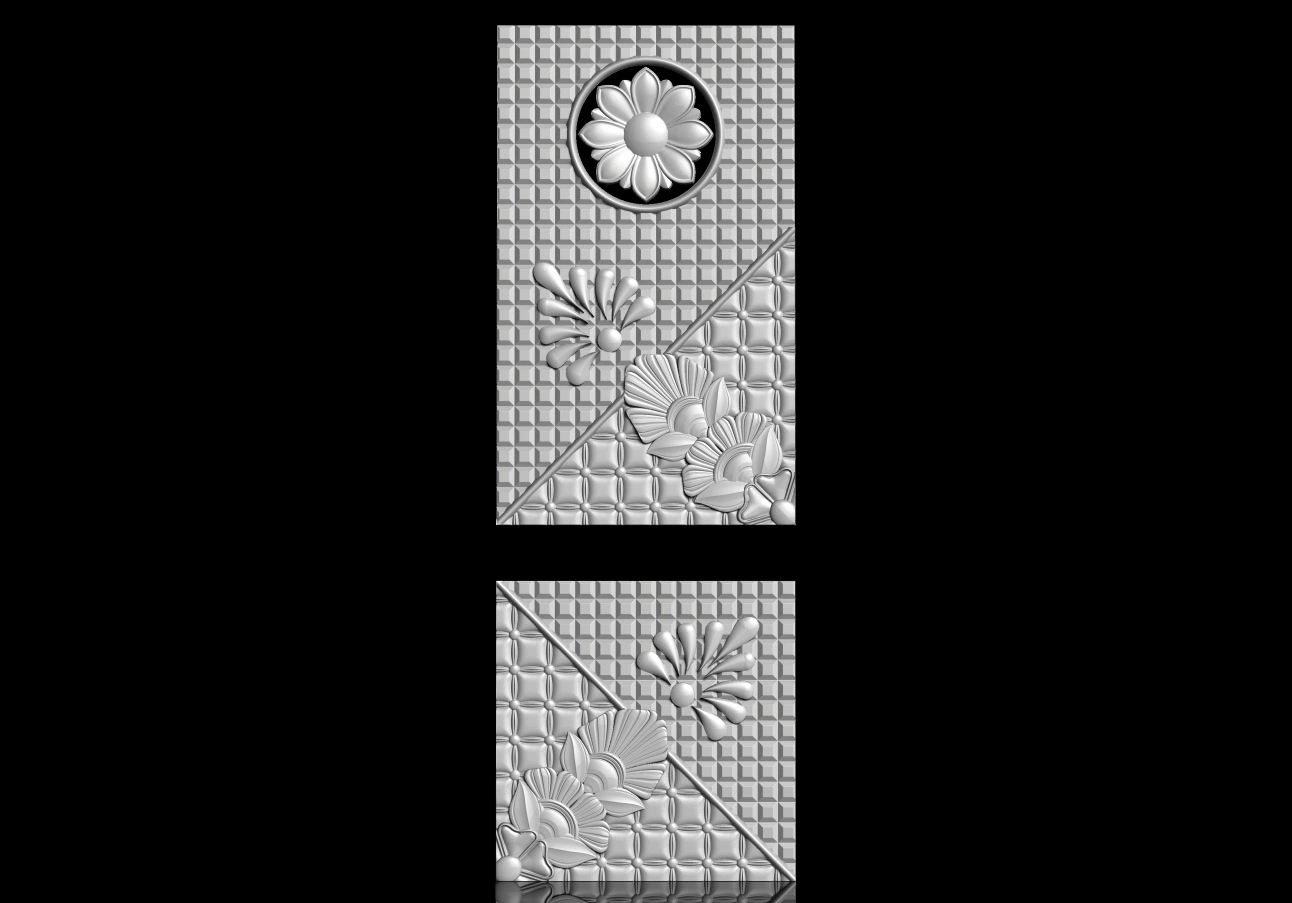 Free cnc stl door file 0135