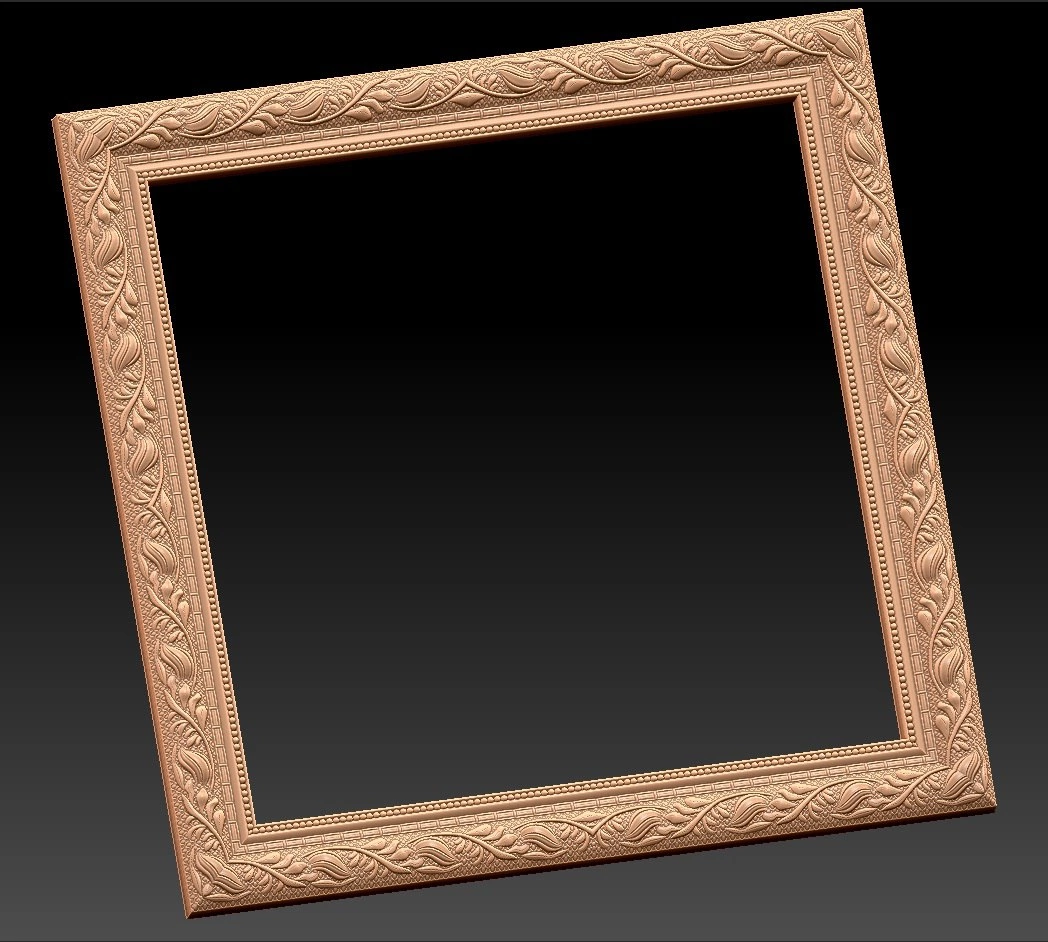 Free cnc stl mirror frame file 0226