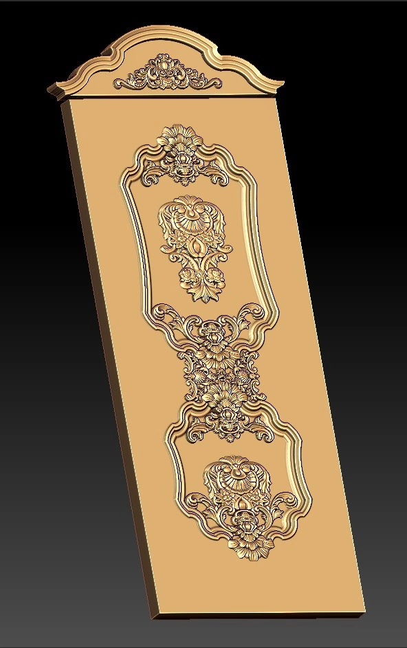 Free cnc stl door file 0432