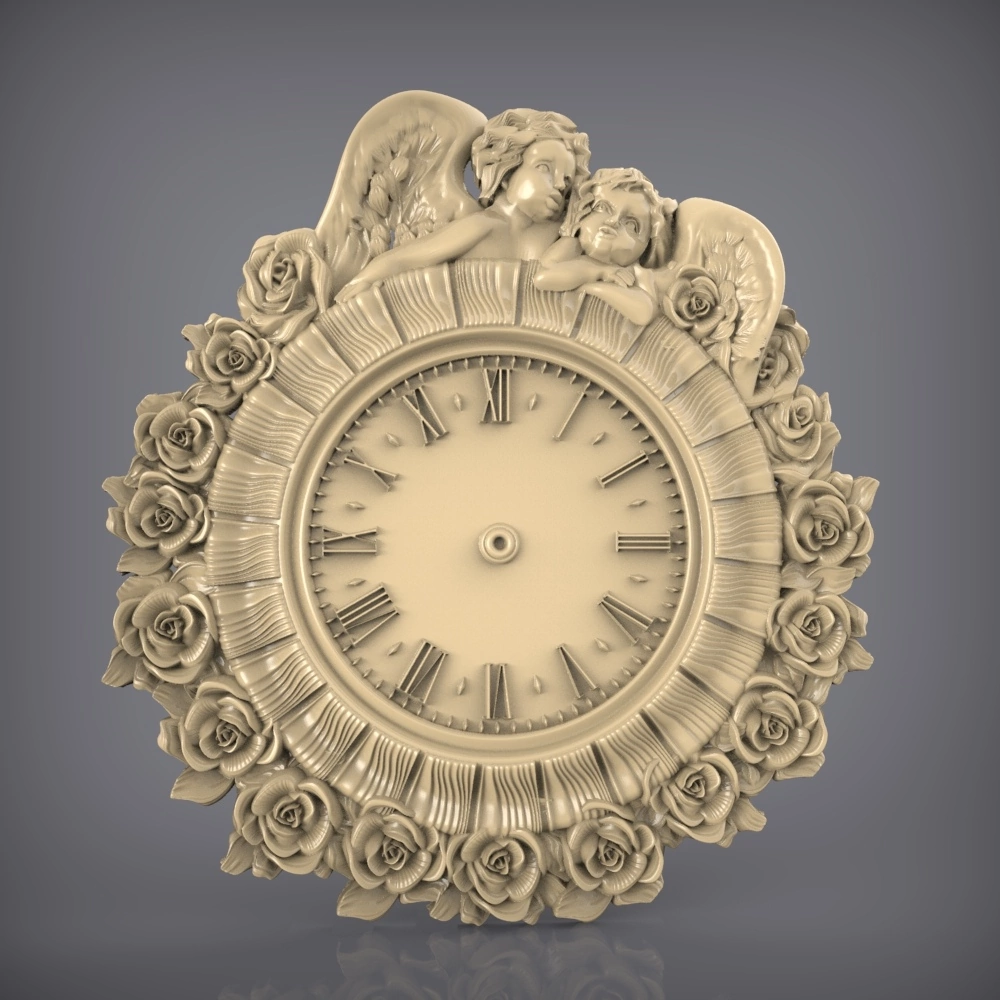 Free cnc stl clock file 010