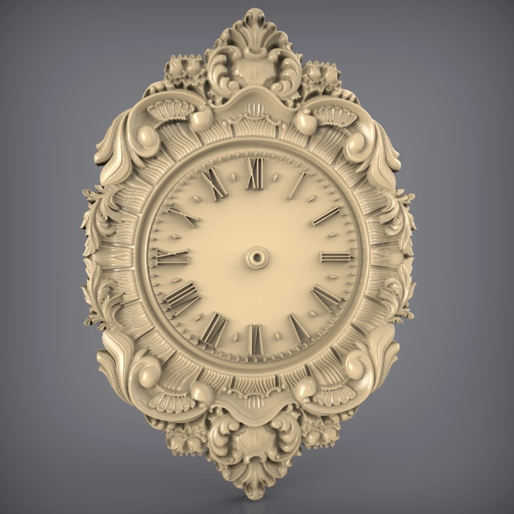 Free cnc stl clock file 0115