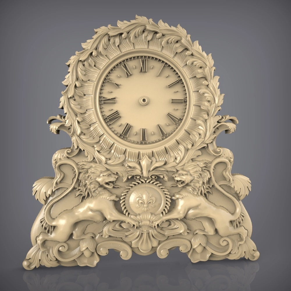 Free cnc stl clock file 0116