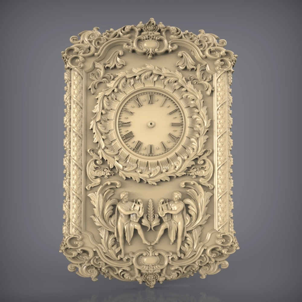 Free cnc stl clock file 0117