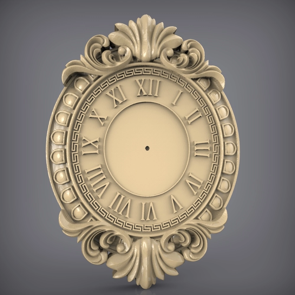 Free cnc stl clock file 0119