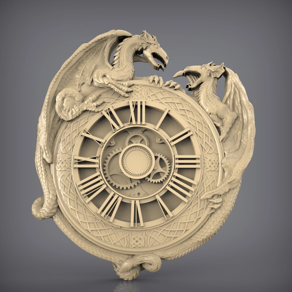 Free cnc stl clock file 0120