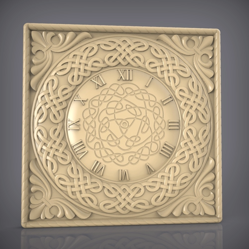 Free cnc stl clock file 0484