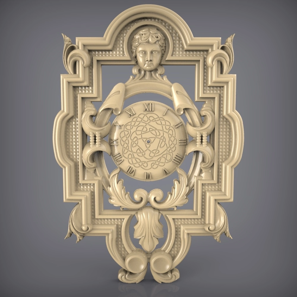 Free cnc stl clock file 0485