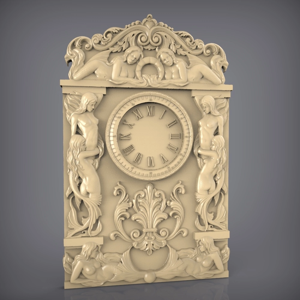 Free cnc stl clock file 0486