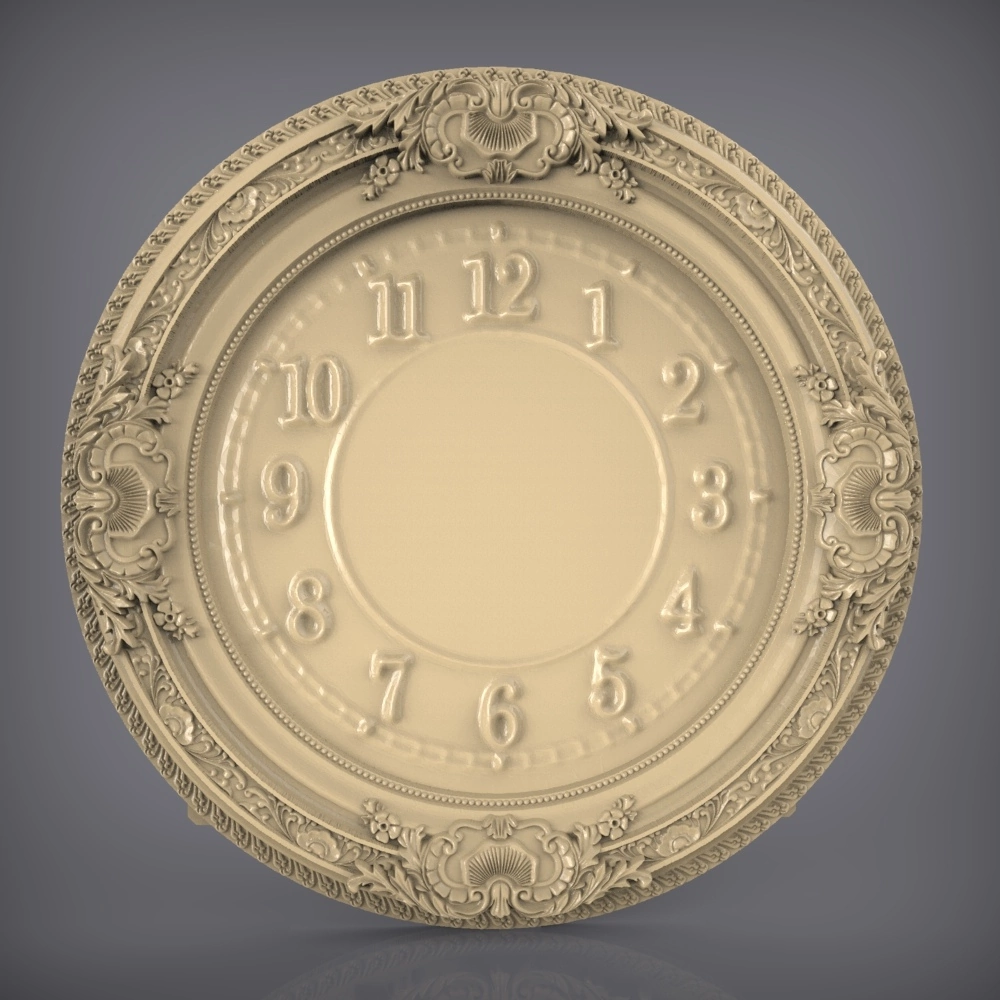 Free cnc stl clock file 0489