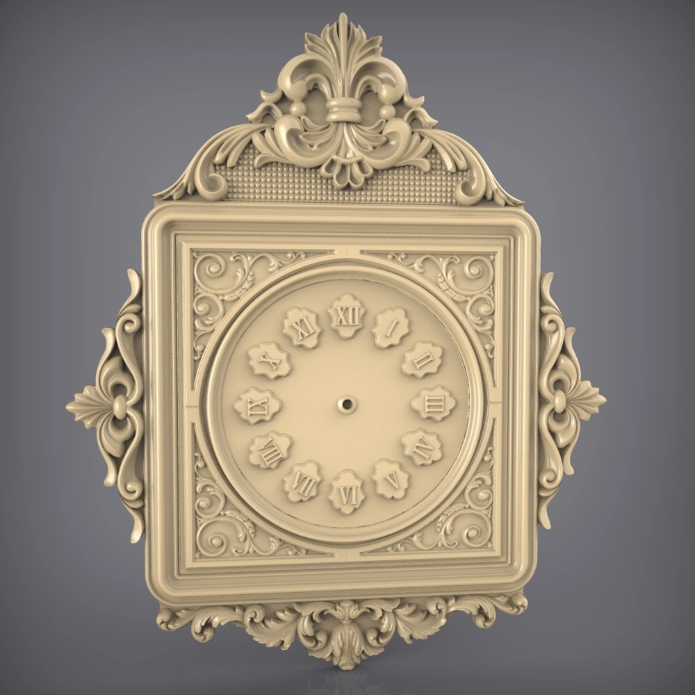 Free cnc stl clock file 0490