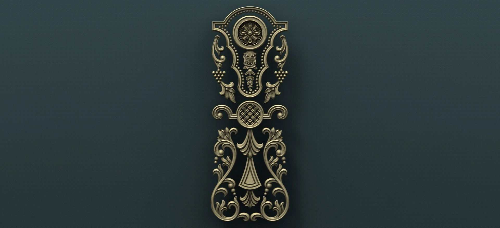 Free cnc stl door file 033