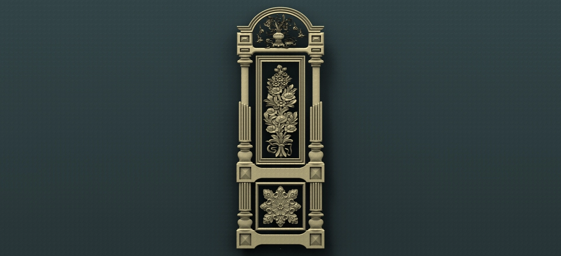 Free cnc stl door file 0201