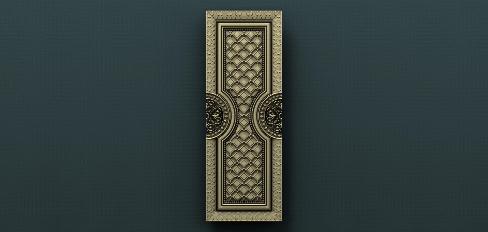 Free cnc stl door file 042