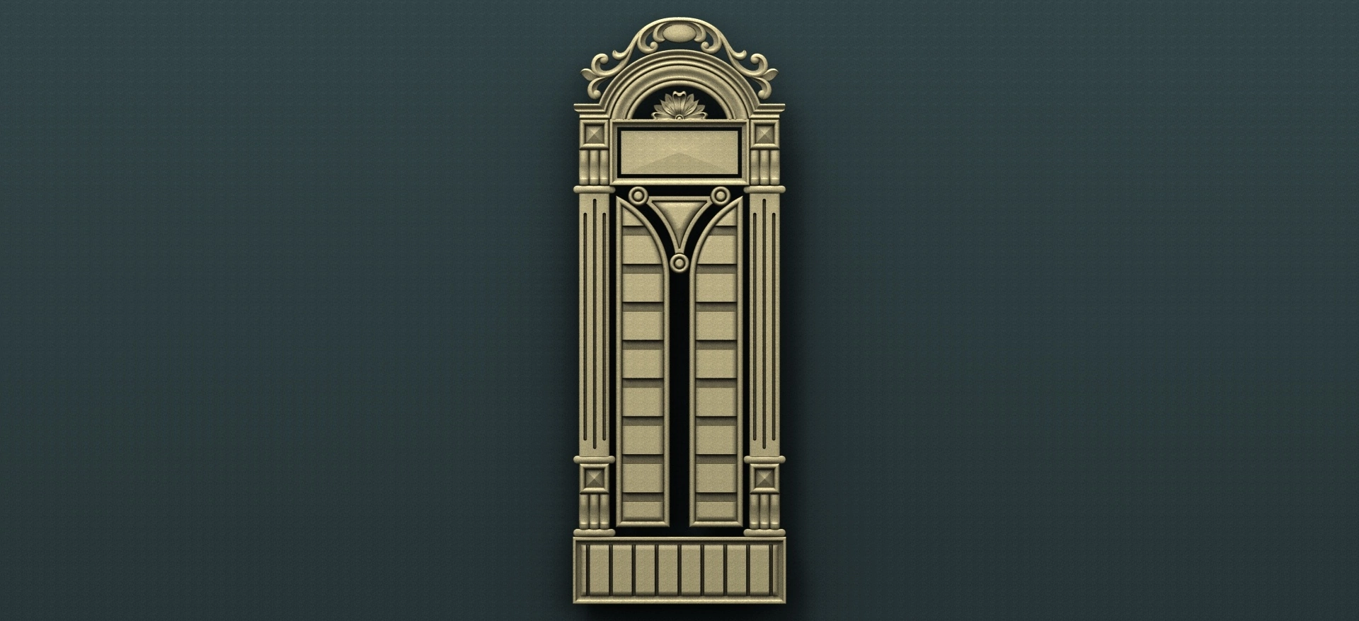 Free cnc stl door file 0198