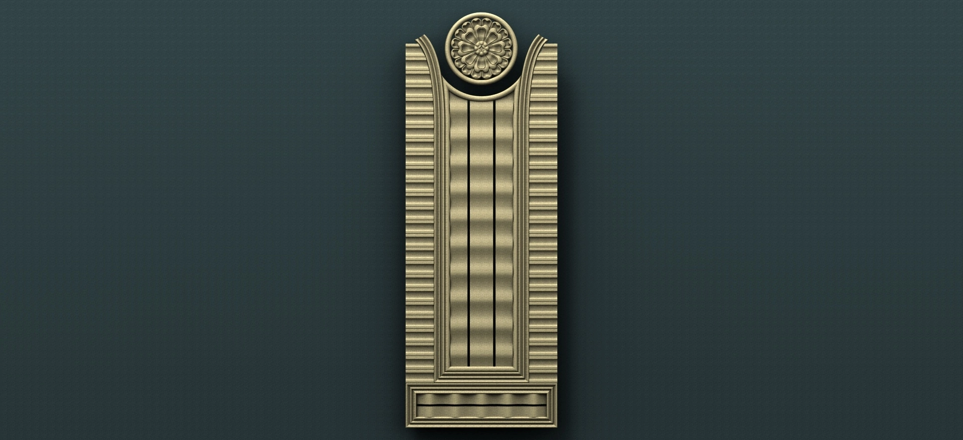 Free cnc stl door file 0199