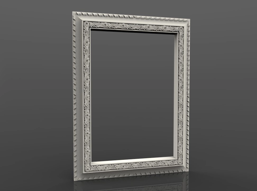 Free cnc stl mirror frame file 0610